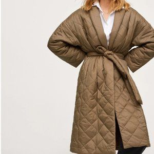 NEW MANGO oversized Quilted Coat